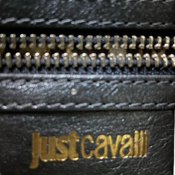 Just Cavalli Glitter Lips Shoulder Bag – Vintage Leather w/ Silver Chain - Picture 7 of 16